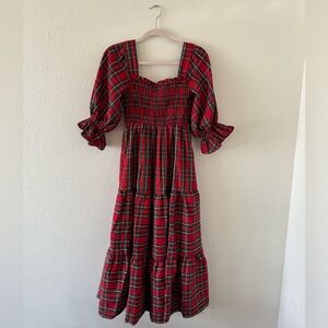 Tartan/Plaid Midi Dress